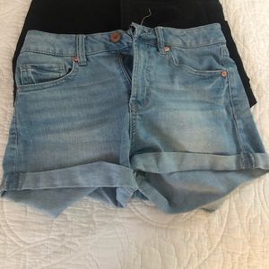 High waisted Jean shorts